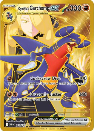 Cynthia's Garchomp ex 241/182  - Holofoil - Hyper Rare