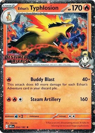 Ethan's Typhlosion (Prerelease) 034  - Holofoil - Rare