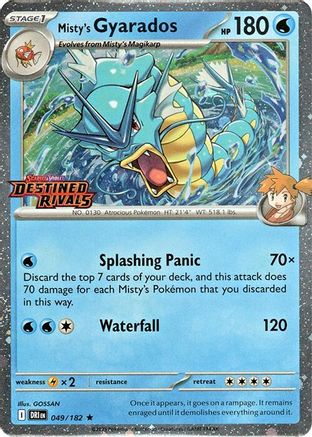 Misty's Gyarados (Prerelease) 049  - Holofoil - Rare