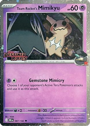 Team Rocket's Mimikyu (Prerelease) 087  - Holofoil - Uncommon