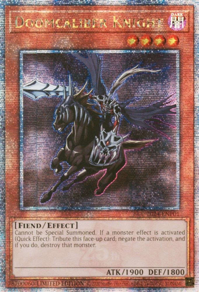 Doomcaliber Knight (2024-ENP01) - Quarter Century Secret Rare