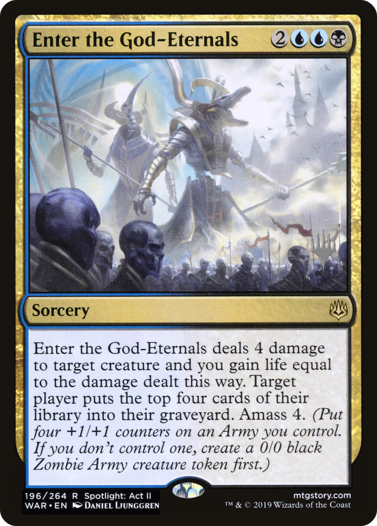 Entrez dans les Dieu-Éternels (Pack Promo) [War of the Spark Promos] 