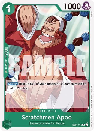 Scratchmen Apoo (Reprint) (EB01-015) - Rare