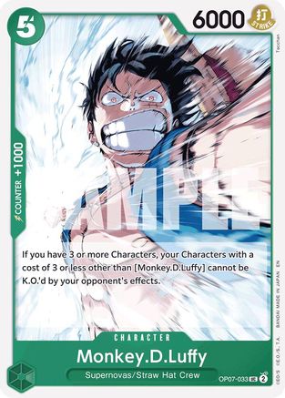 Monkey.D.Luffy (Reprint) (OP07-033) - Uncommon