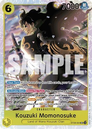 Kouzuki Momonosuke (ST28-004) - Super Rare