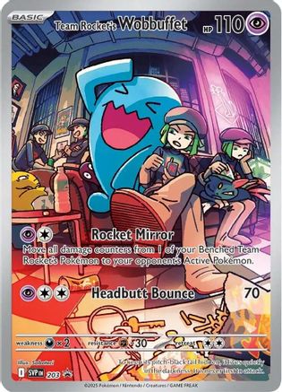 Team Rocket's Wobbuffet 203  - Holofoil - Promo