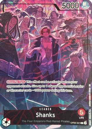 Shanks (English Version 2nd Anniversary Set) (OP09-001) - Leader