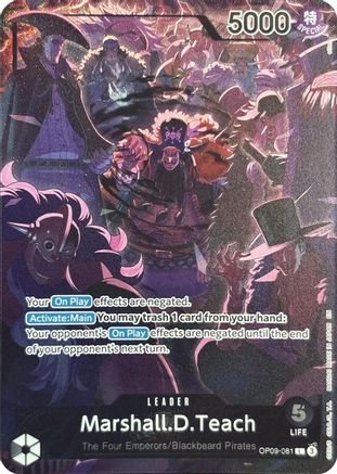Marshall.D.Teach (English Version 2nd Anniversary Set) (OP09-081) - Leader