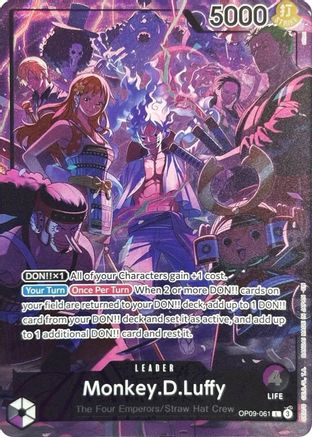 Monkey.D.Luffy (English Version 2nd Anniversary Set) (OP09-061) - Leader