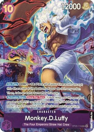 Monkey.D.Luffy (119) (English Version 2nd Anniversary Set) (OP05-119) - Secret Rare