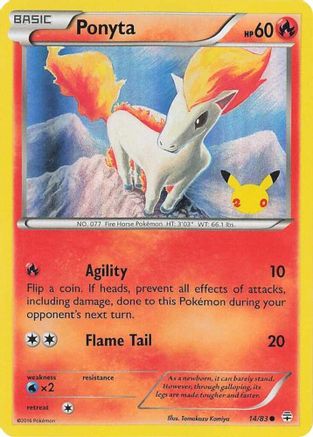Ponyta (UK Exclusive Promo) 014  - Holofoil - Promo