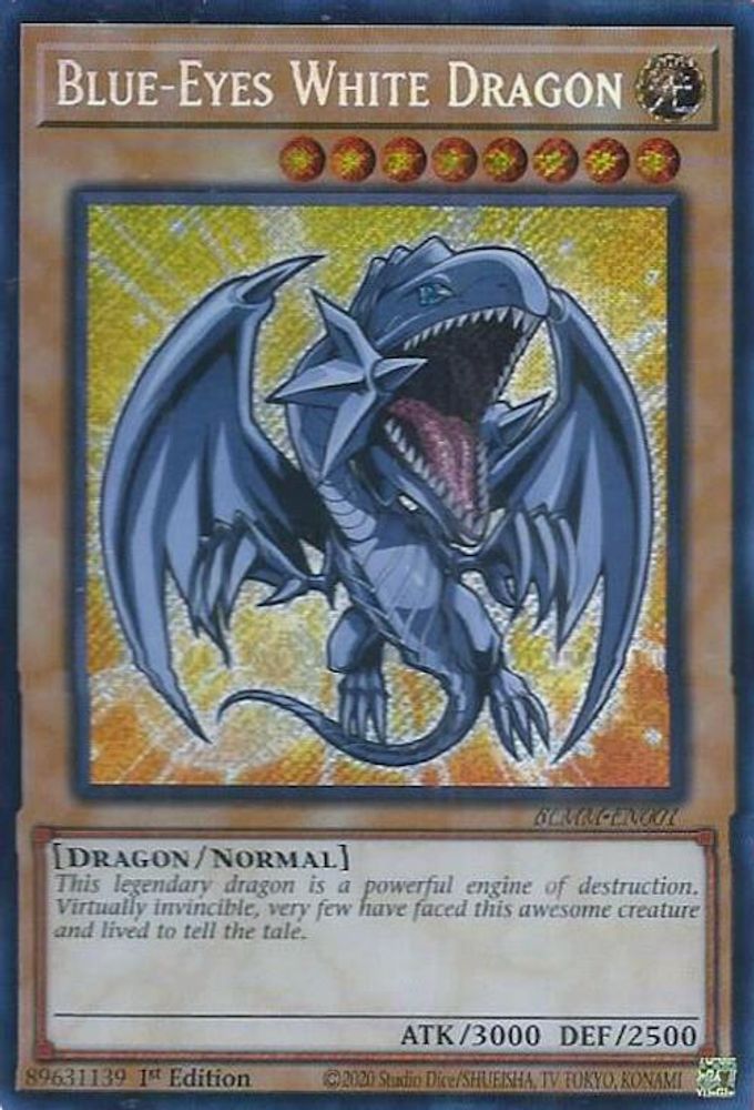 Blue-Eyes White Dragon (BLMM-EN001) - Secret Rare