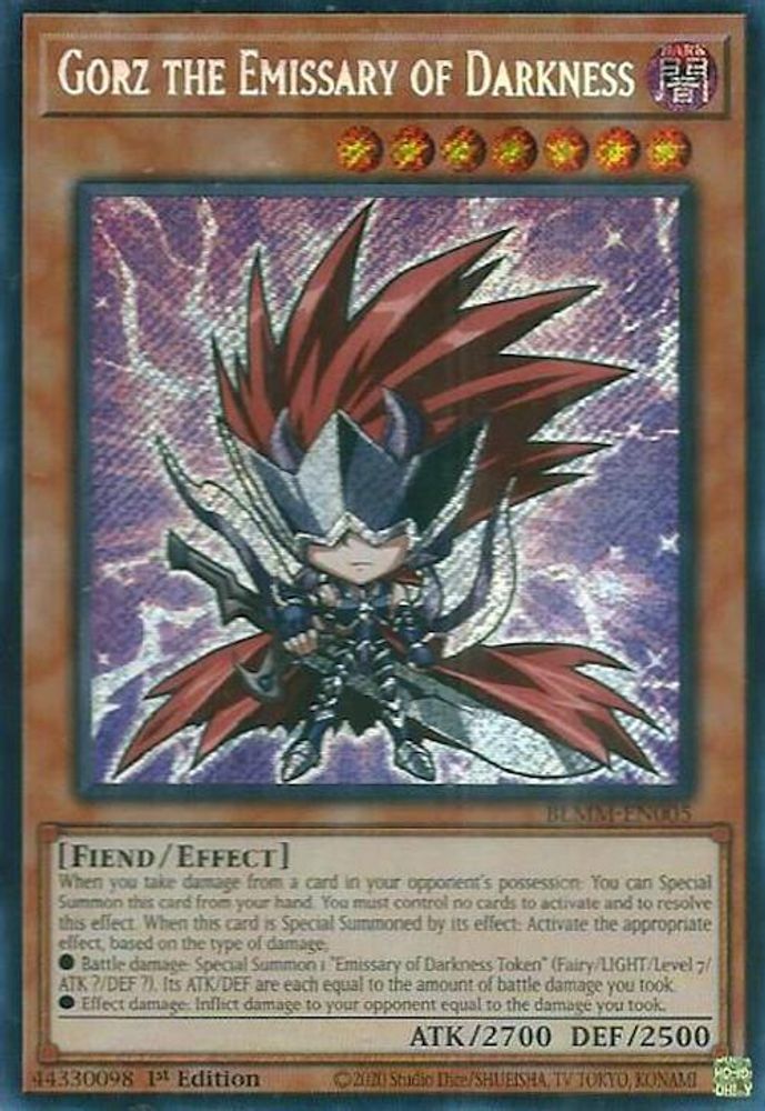 Gorz the Emissary of Darkness (BLMM-EN005) - Secret Rare