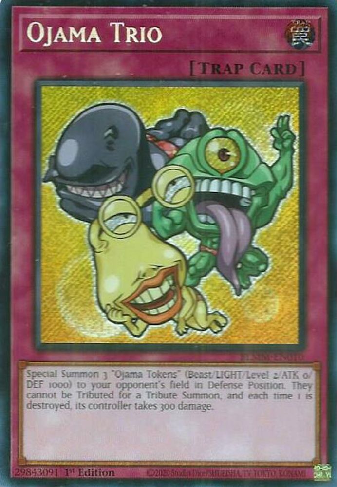 Ojama Trio (BLMM-EN010) - Secret Rare