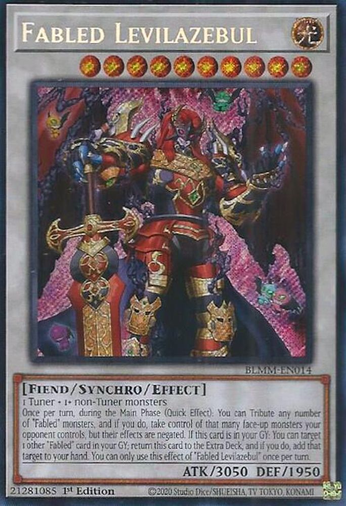 Fabled Levilazebul (BLMM-EN014) - Secret Rare
