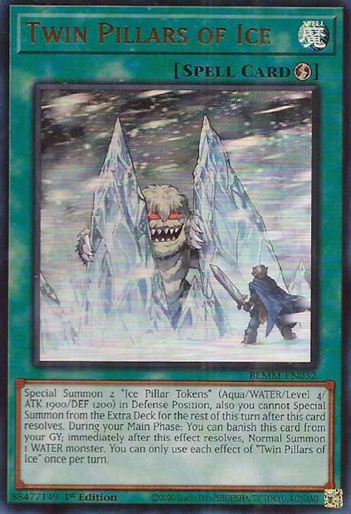Twin Pillars of Ice (BLMM-EN032) - Ultra Rare