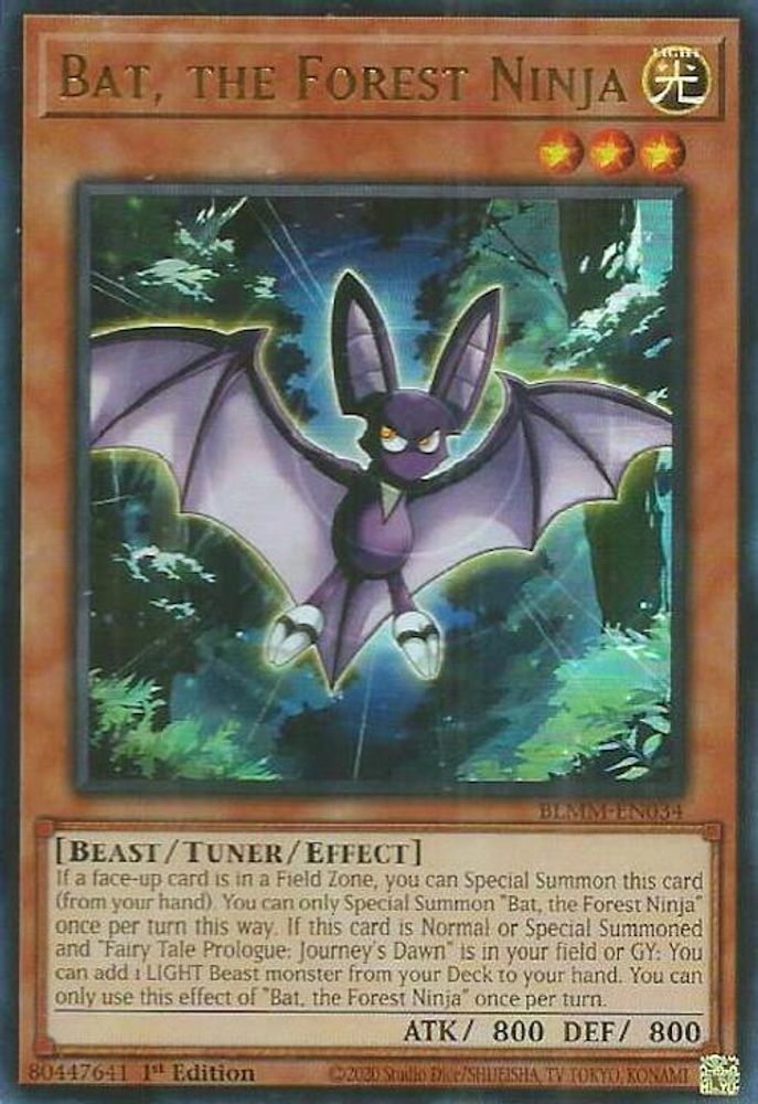 Bat, the Forest Ninja (BLMM-EN034) - Ultra Rare