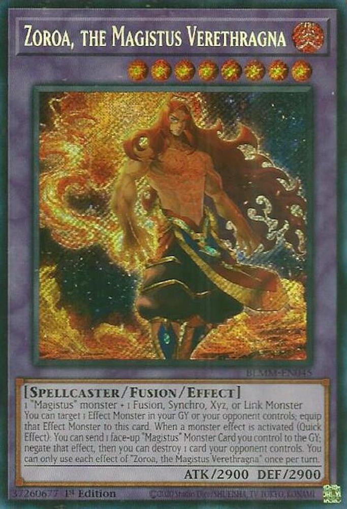 Zoroa, the Magistus Verethragna (BLMM-EN045) - Secret Rare