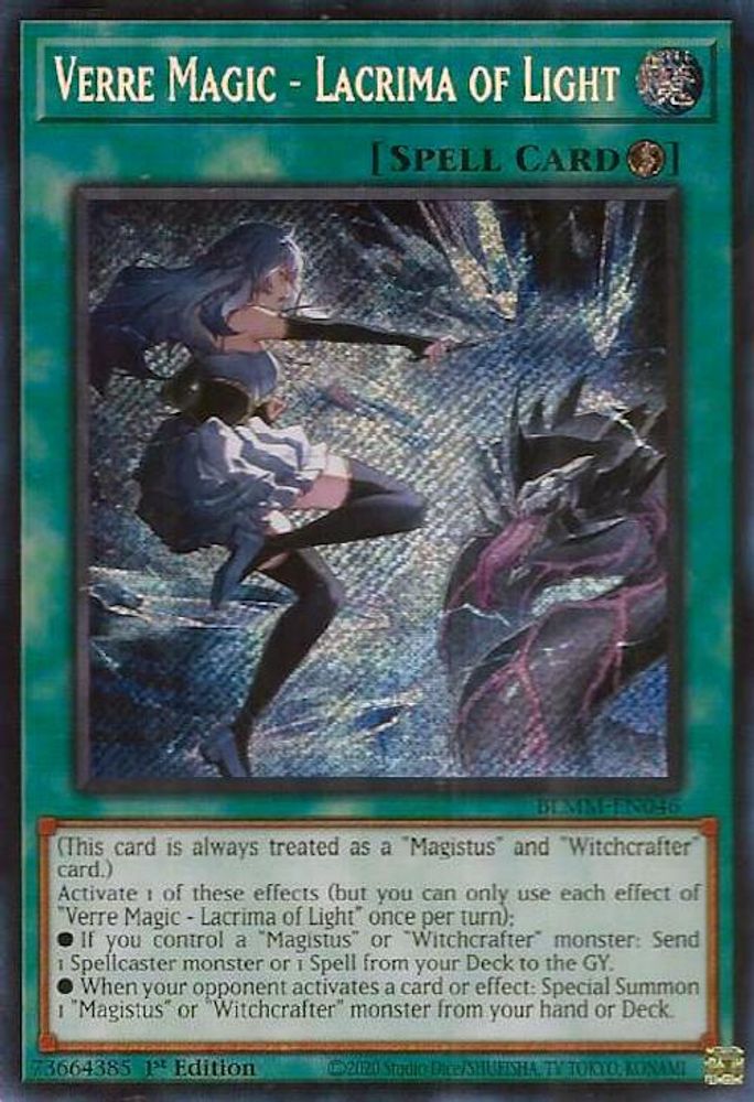 Verre Magic - Lacrima of Light (BLMM-EN046) - Secret Rare
