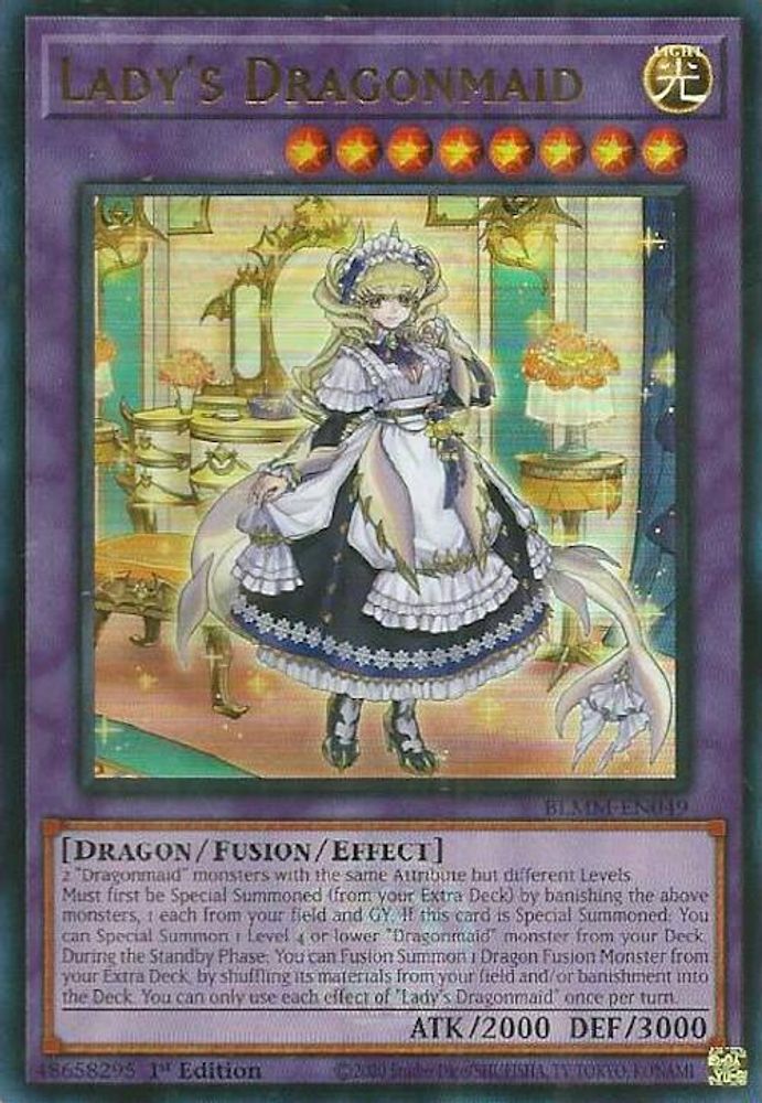 Lady's Dragonmaid (BLMM-EN049) - Ultra Rare