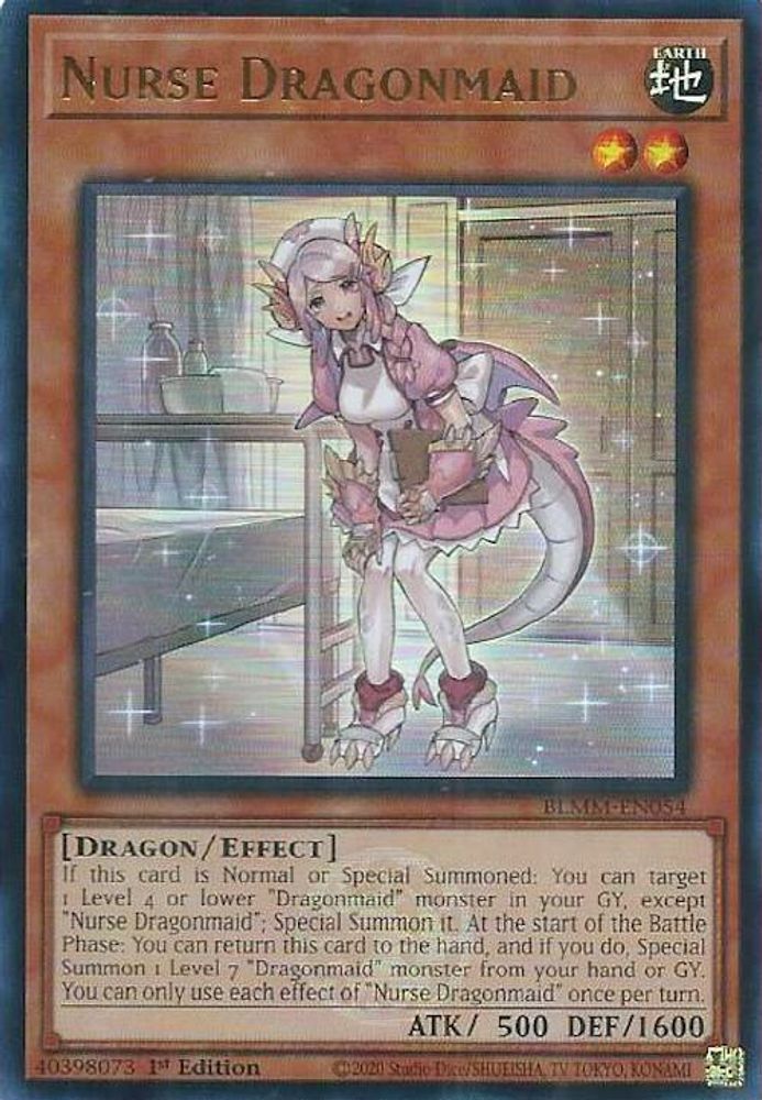 Nurse Dragonmaid (BLMM-EN054) - Ultra Rare