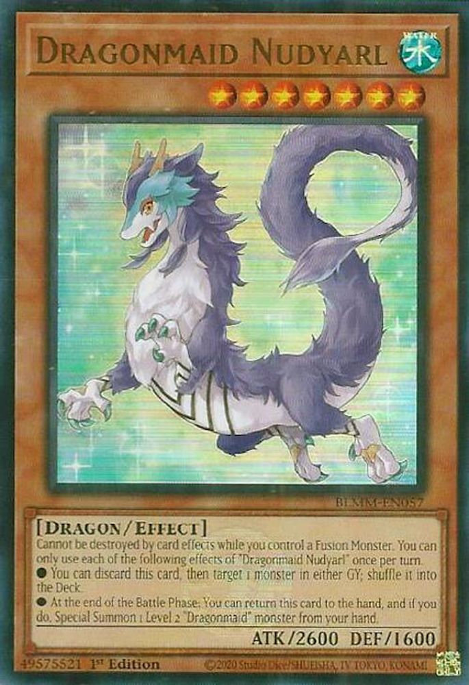 Dragonmaid Nudyarl (BLMM-EN057) - Ultra Rare