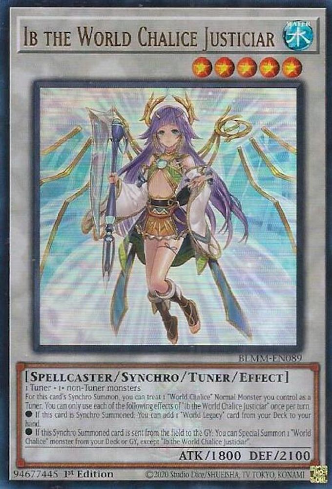 Ib the World Chalice Justiciar (BLMM-EN089) - Ultra Rare