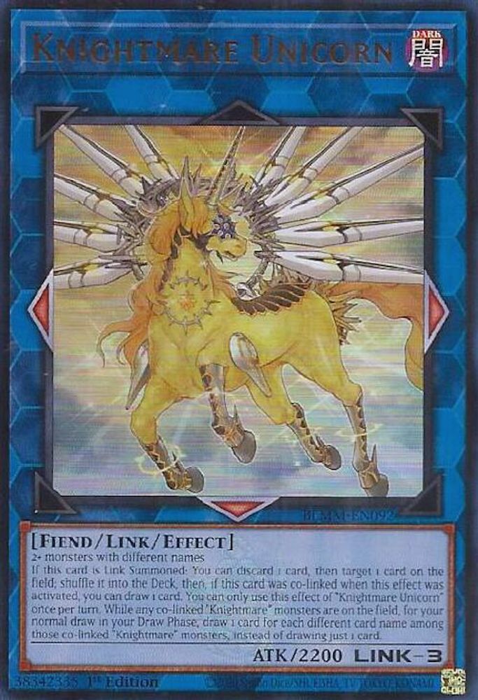 Knightmare Unicorn (BLMM-EN092) - Ultra Rare