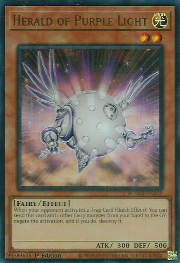 Herald of Purple Light (BLMM-EN101) - Ultra Rare