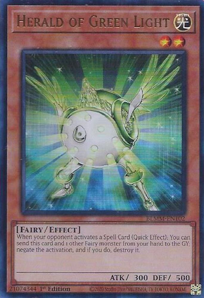 Herald of Green Light (BLMM-EN102) - Ultra Rare