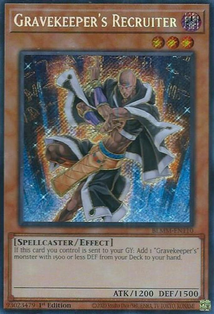 Gravekeeper's Recruiter (BLMM-EN110) - Secret Rare
