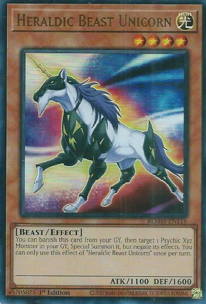 Heraldic Beast Unicorn (BLMM-EN116) - Ultra Rare