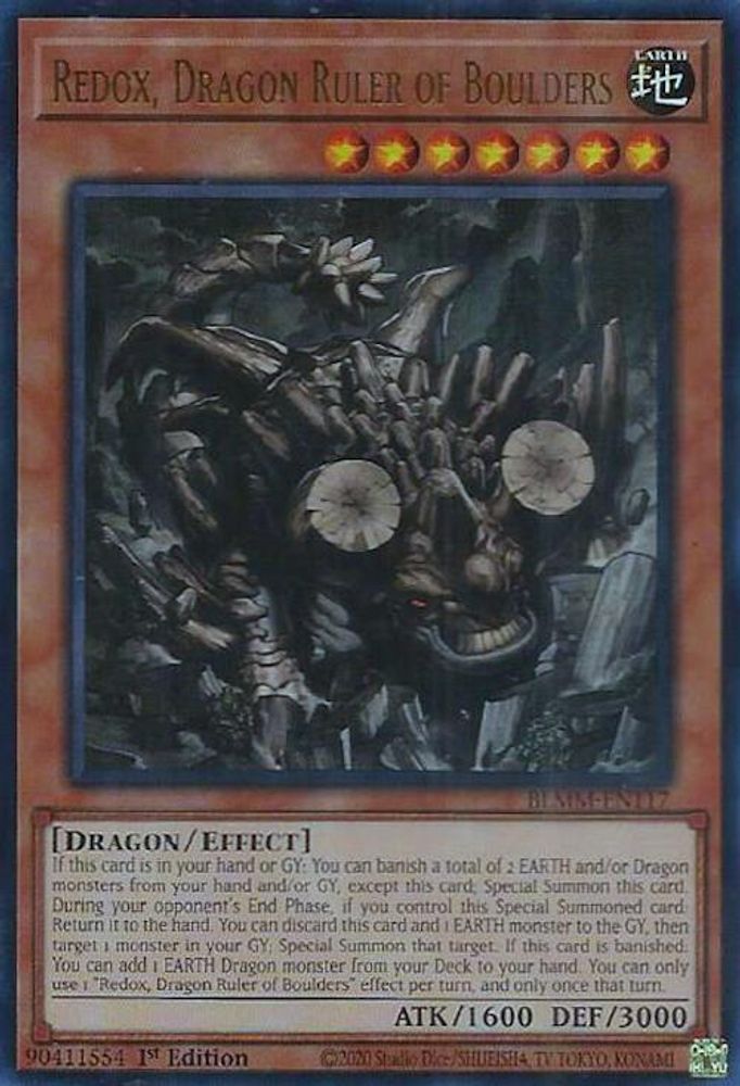 Redox, Dragon Ruler of Boulders (BLMM-EN117) - Ultra Rare