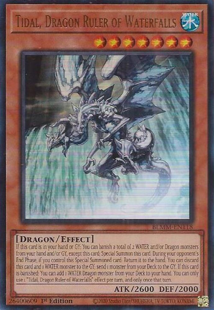 Tidal, Dragon Ruler of Waterfalls (BLMM-EN118) - Ultra Rare