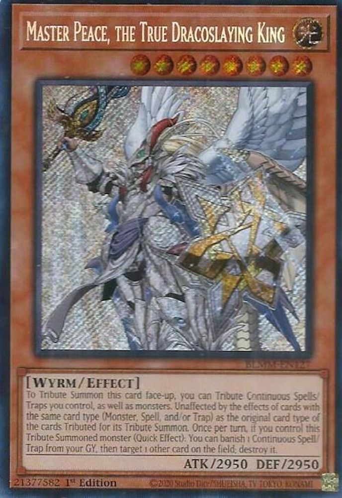 Master Peace, the True Dracoslaying King (BLMM-EN127) - Secret Rare