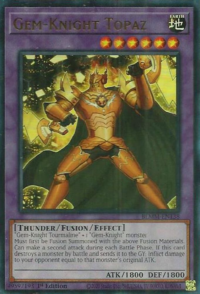 Gem-Knight Topaz (BLMM-EN138) - Ultra Rare