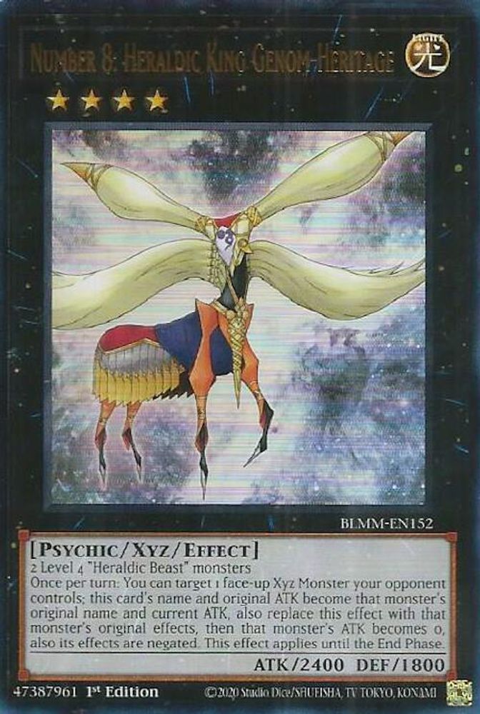 Number 8: Heraldic King Genom-Heritage (BLMM-EN152) - Ultra Rare