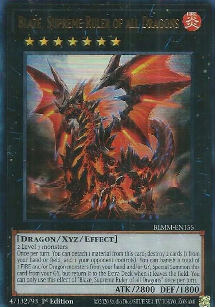 Blaze, Supreme Ruler of all Dragons (BLMM-EN155) - Ultra Rare