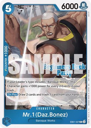 Mr. 1 (Daz.Bonez) (Beginners Deck Party [ST-23] - [ST-28] Participation Pack) (EB01-027) - Rare
