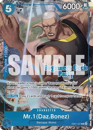 Mr. 1 (Daz.Bonez) (Beginners Deck Party [ST-23] - [ST-28] Winner Pack) (EB01-027) - Rare