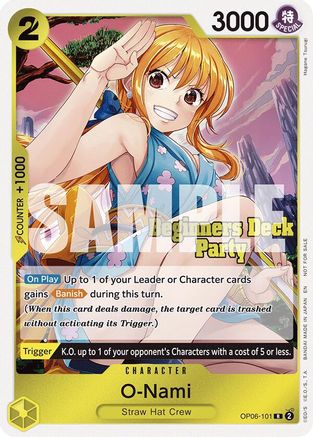 O-Nami (Beginners Deck Party [ST-23] - [ST-28] Participation Pack) (OP06-101) - Rare