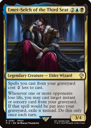 Emet-Selch of the Third Seat (Surge Foil) (FIC-081) - Commander: FINAL FANTASY Foil