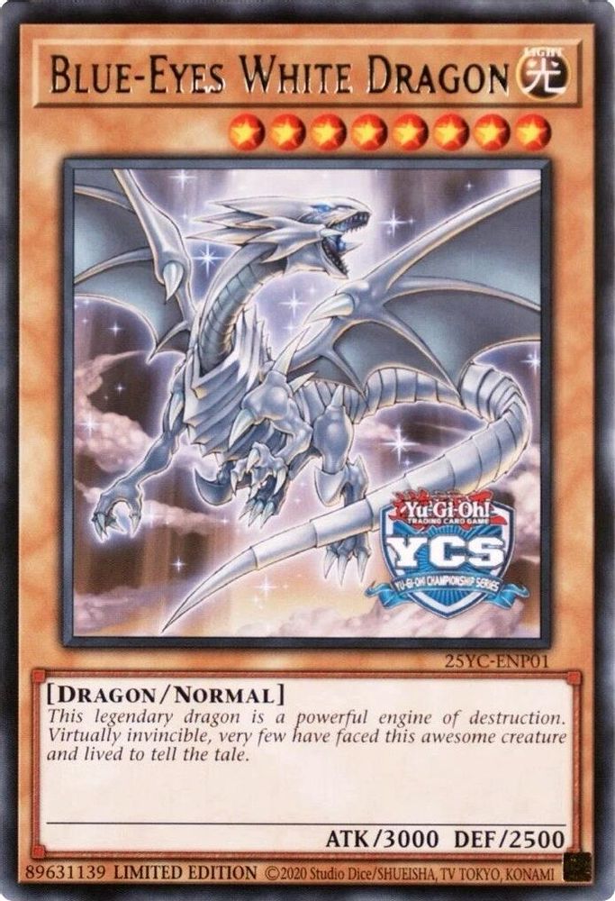 Blue-Eyes White Dragon (25YC-ENP01) - Rare