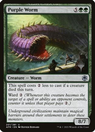 Purple Worm (PPTDM-201) - Promo Pack: Tarkir: Dragonstorm