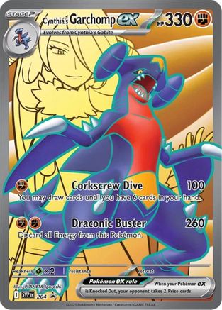 Cynthia's Garchomp ex 204  - Holofoil - Promo