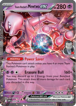 Team Rocket's Mewtwo ex 205  - Holofoil - Promo