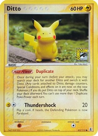 Ditto (SDCC Stamp) 039/113  - Uncommon
