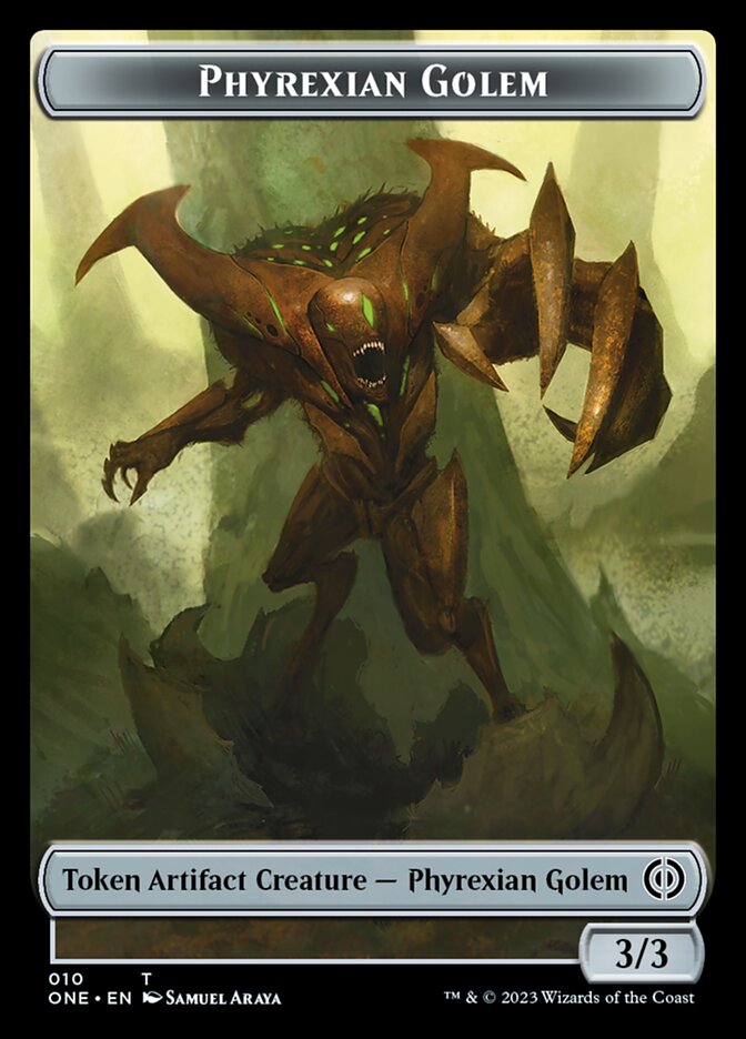Jeton de Golem Phyrexian [Phyrexia : Tous seront un jeton] 