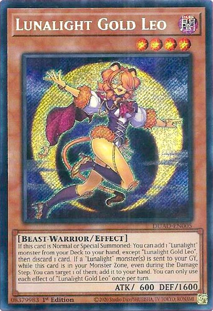 Lunalight Gold Leo (DUAD-EN005) - Secret Rare