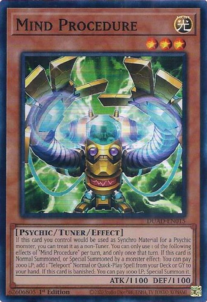 Mind Procedure (DUAD-EN015) - Super Rare